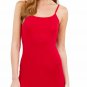 Red Long Camisole Tank Tops Cotton Basic