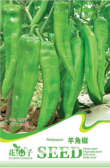 Sweet Devil's Horn 30 / Tasty Heirloom Organic Green Seeds, Original Pack, Se...