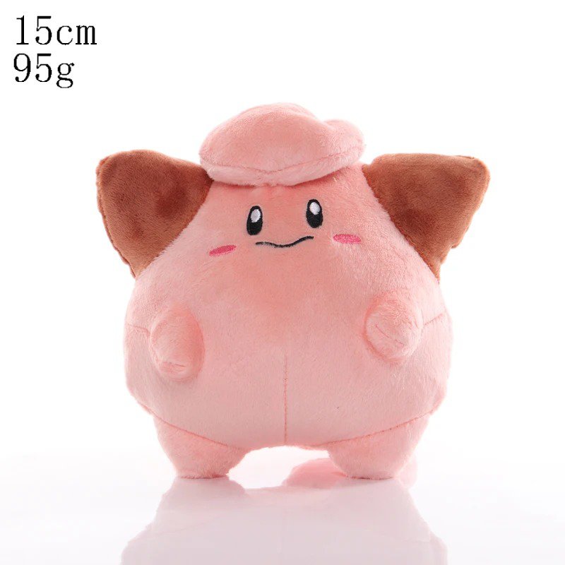 Cleffa 15cm Stuffed Toy - Cute Pikachu Plush Toy Pokemon Charmander Squirtle ...