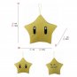 Super Star Stuffed Toy - 16 Styles Mario Bros Yellow Stars Boo Green Yoshi Pl...