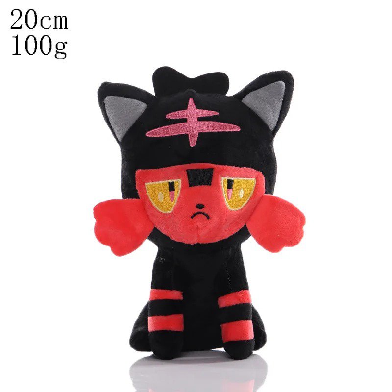 Litten 20CM Stuffed Toy - Pikachu Plush Toy Pokemon Charizard Eevee Blastoise...
