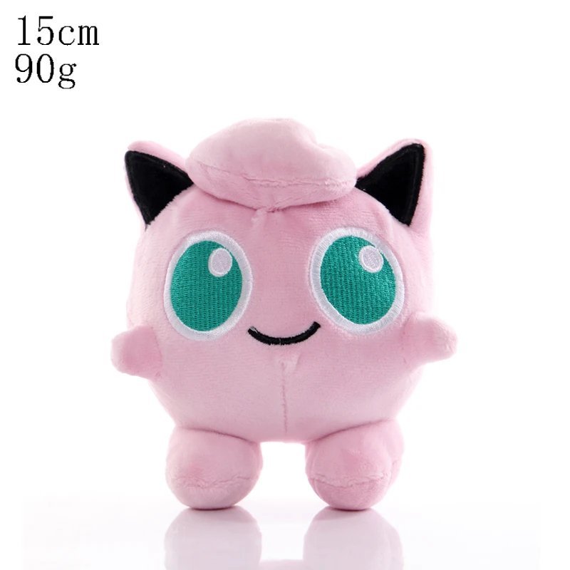 Jigglypuff 15cm Stuffed Toy - Cute Pikachu Plush Toy Pokemon Charmander Squir...