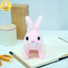 Pink Stuffed Toy - Cute Rabbit Plush Doll Electric Toy Children's Birthday Ch...