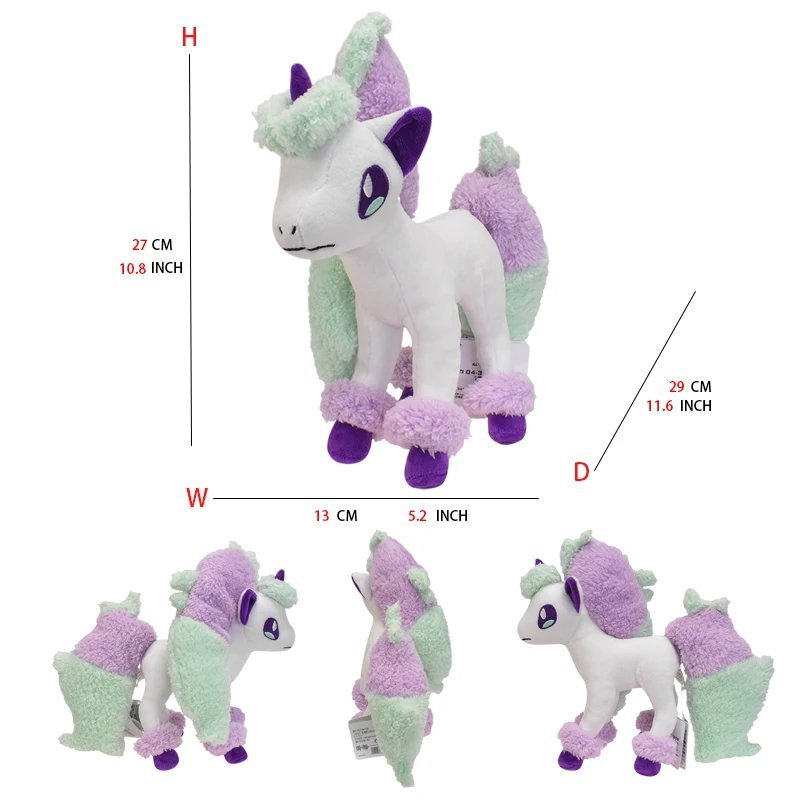 Galarian Ponyta Stuffed Toy - Houndoom Pokemon Stuffed Plush Doll Soft Animal...