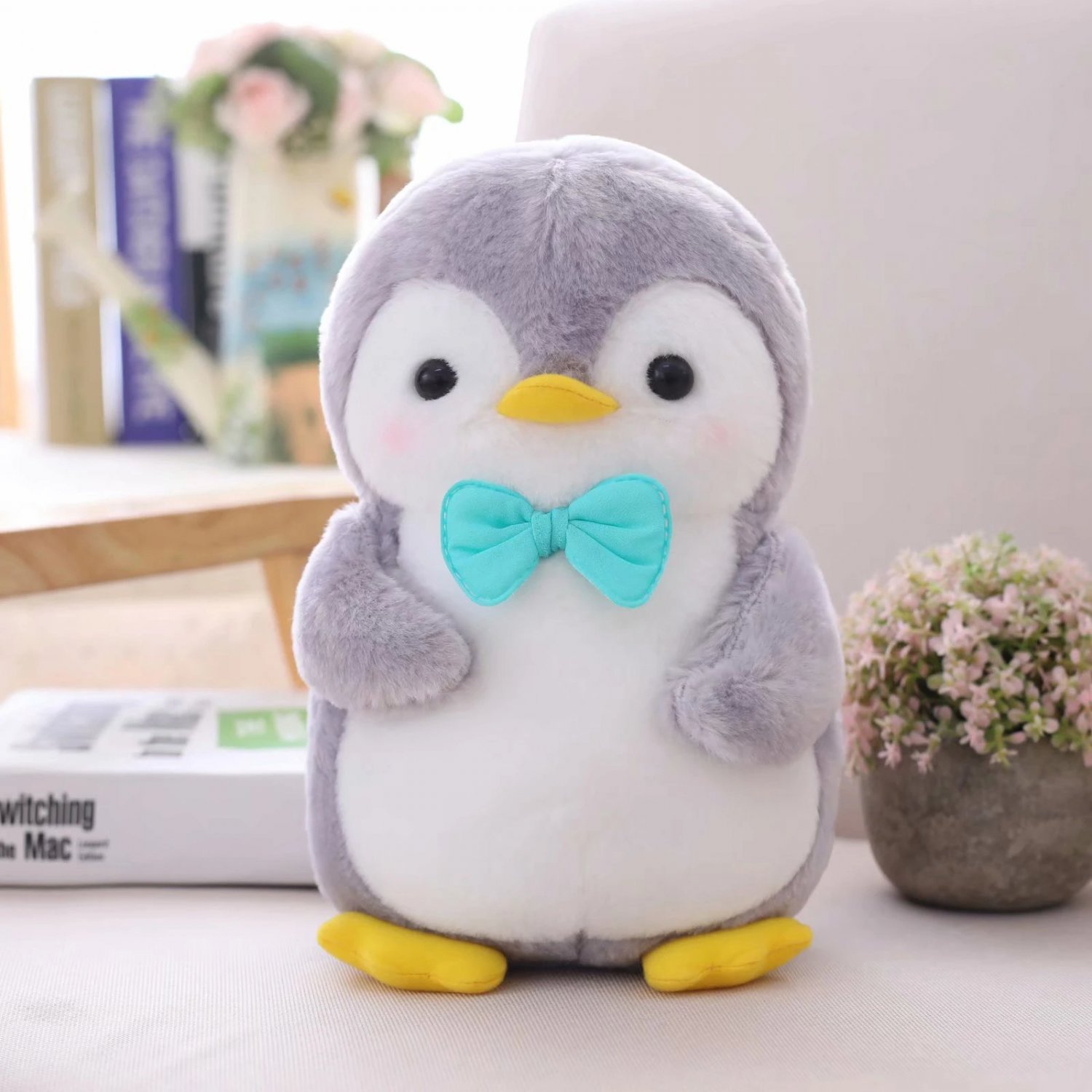 Boy Stuffed Toy - Cute Penguin Plush Animal 25/45cm Holding Food Couple Pengu...