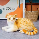 25cm lying orange Stuffed Toy - 1pc 4 Colors INS Like Real Prone Cat Plush Do...