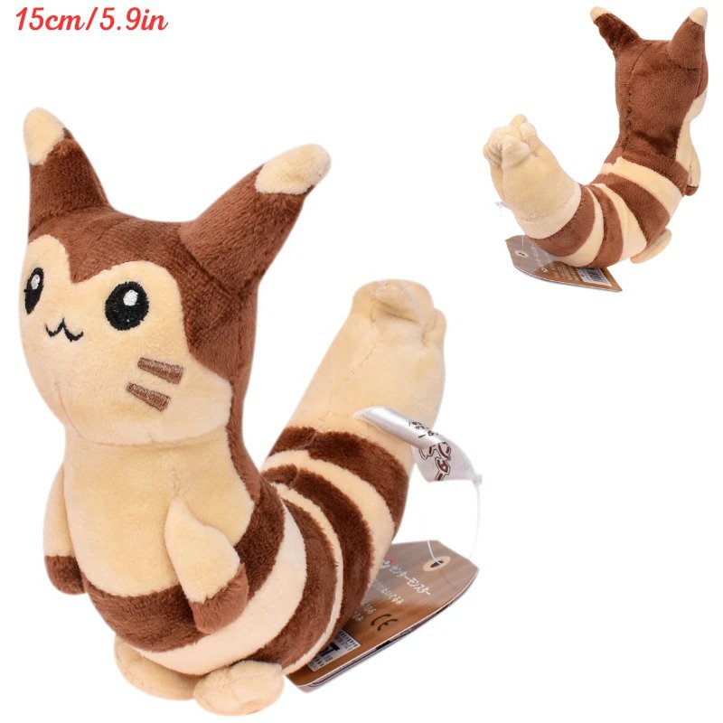 Brown Furret Stuffed Toy - Pokemon Mimikyu Gastly Butterfree Ditto Raichu Sof...
