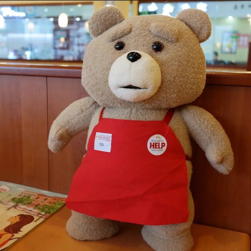 A1 Stuffed Toy - Movie Teddy Bear Ted 2 Plush Toys In Apron Soft Stuffed Anim...