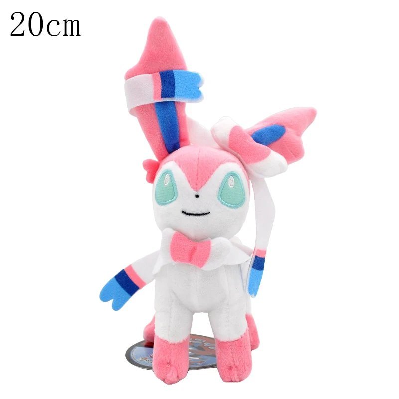 Stand Sylveon 20cm Stuffed Toy - Plush Toy Dragapult Gengar Pikachu Eevee Evo...