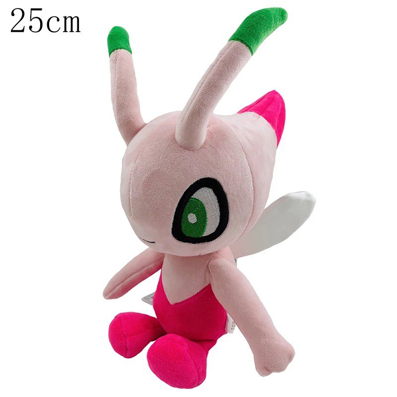 Celebi 25cm Stuffed Toy - Pokemon Pikachu Plush Toy Bulbasaur Charmander Squi...
