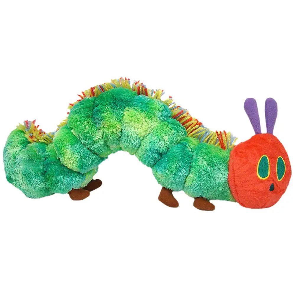 WHITE Stuffed Toy - 22CM Caterpillar Soft Toy Green Cotton Caterpillar Plush ...