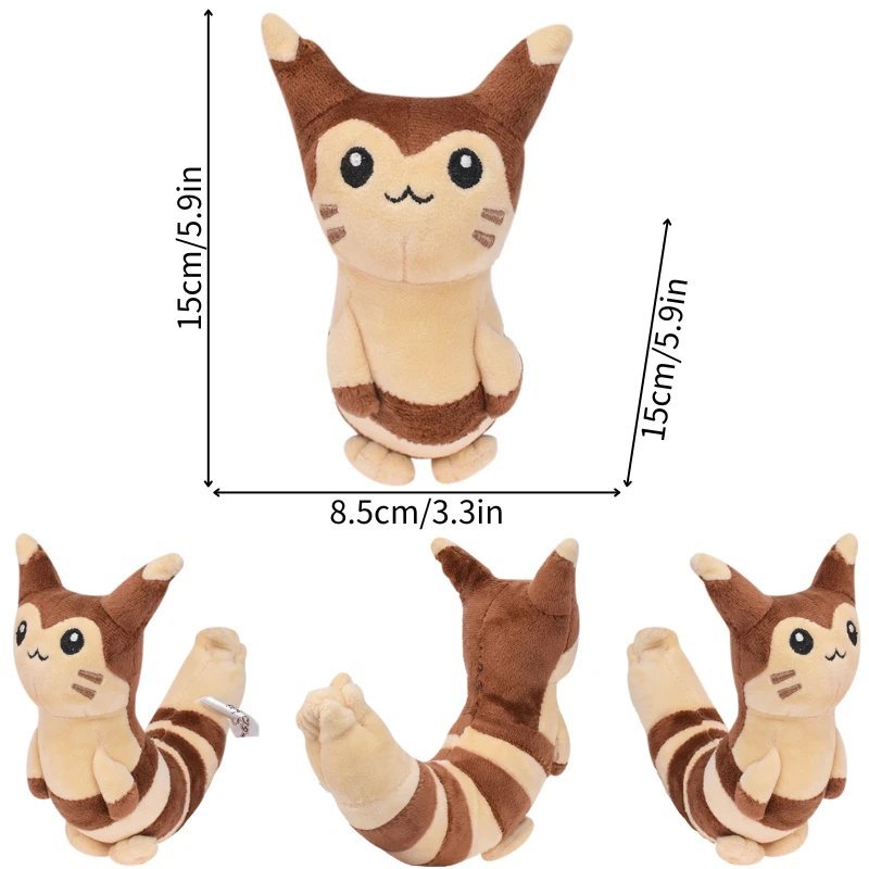 Furret-brown Stuffed Toy - Pokemon Mimikyu Riolu Mew Cubone Plush Toy Kawaii ...