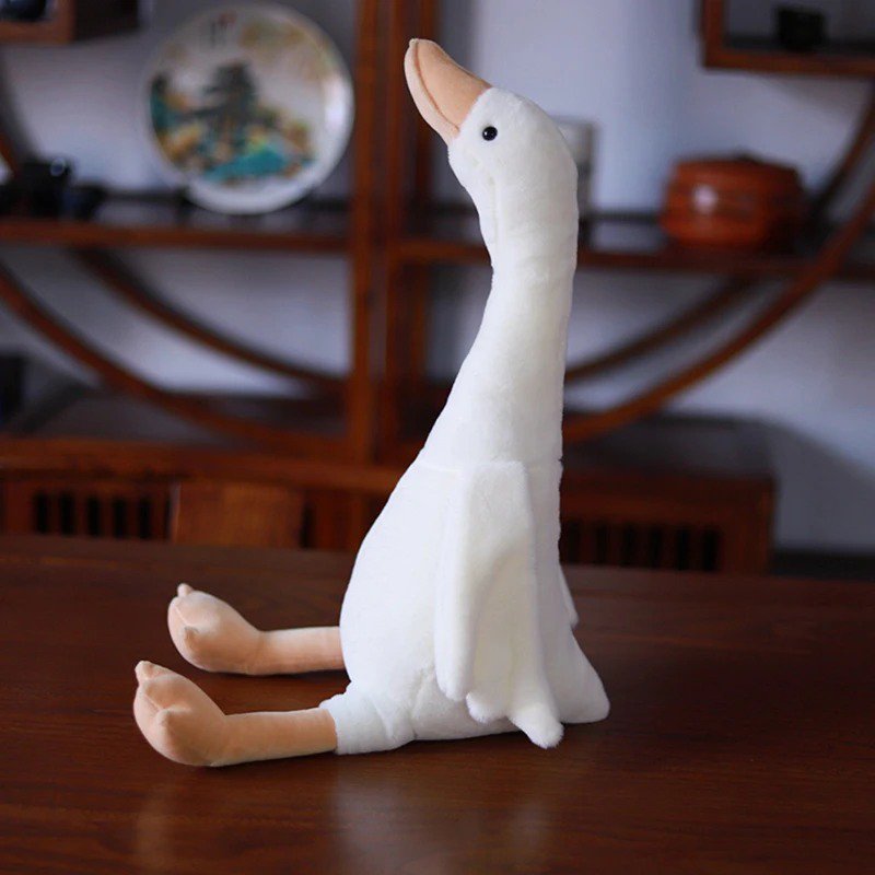 White Stuffed Toy - Long Neck Goose Stuffed Plush Doll Cute Soft Stuffed Doll...