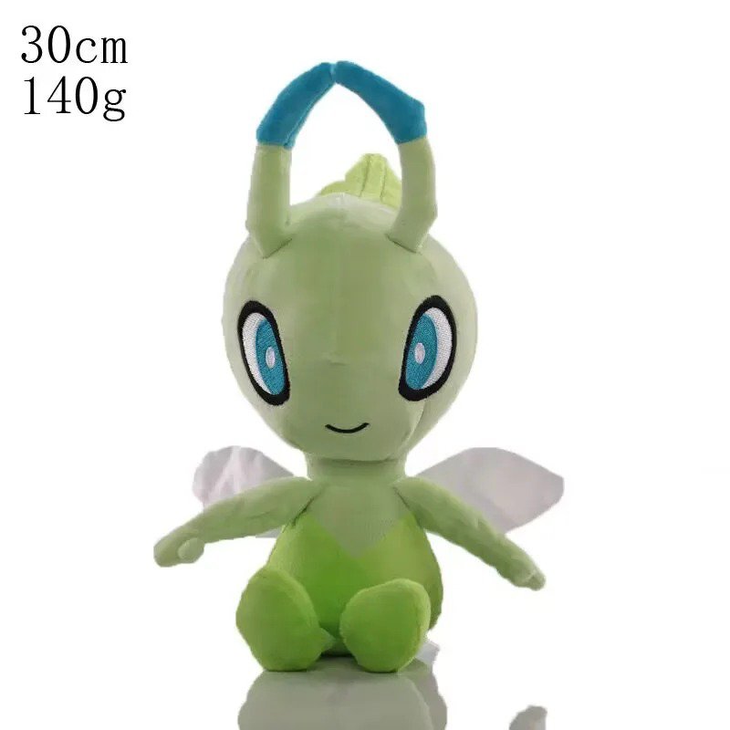 Celebi 30cm green Stuffed Toy - Pikachu Peluche Venusaur Charizard Blastoise ...