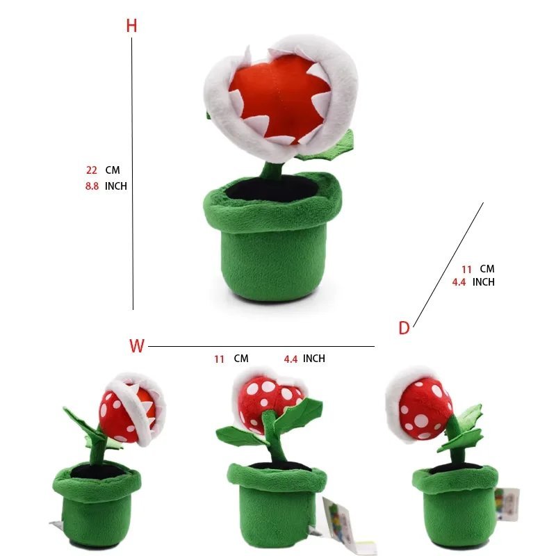 Piranha Plant 1 Stuffed Toy - 41Styles Mario Luigi Toad Toadette Doll Princes...