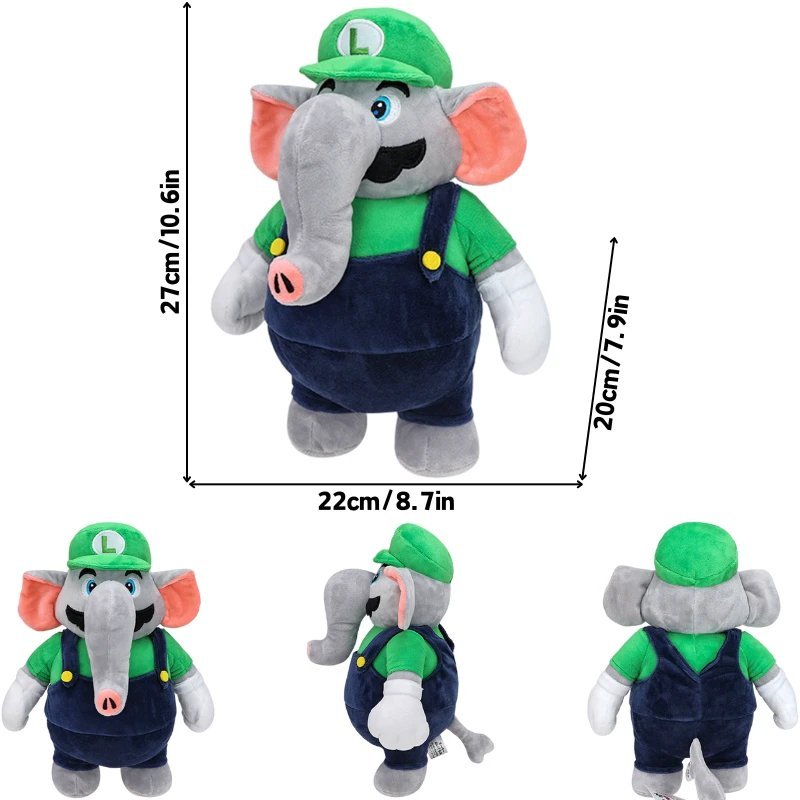 luigi Stuffed Toy - 24 Styles Mario Bros Luigi Bowser JR. Princess Peach Hat ...