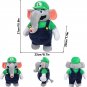 luigi Stuffed Toy - 24 Styles Mario Bros Luigi Bowser JR. Princess Peach Hat ...