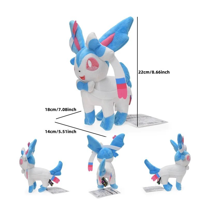 shiny Sylveon Stuffed Toy - Pokemon Shiny Cubone Caterpie Butterfree Plush To...