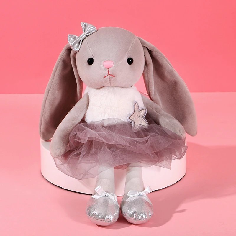 CC048 39cm Stuffed Toy - Cute Ballet Stuffed Bunny Plush Toys Children Long E...
