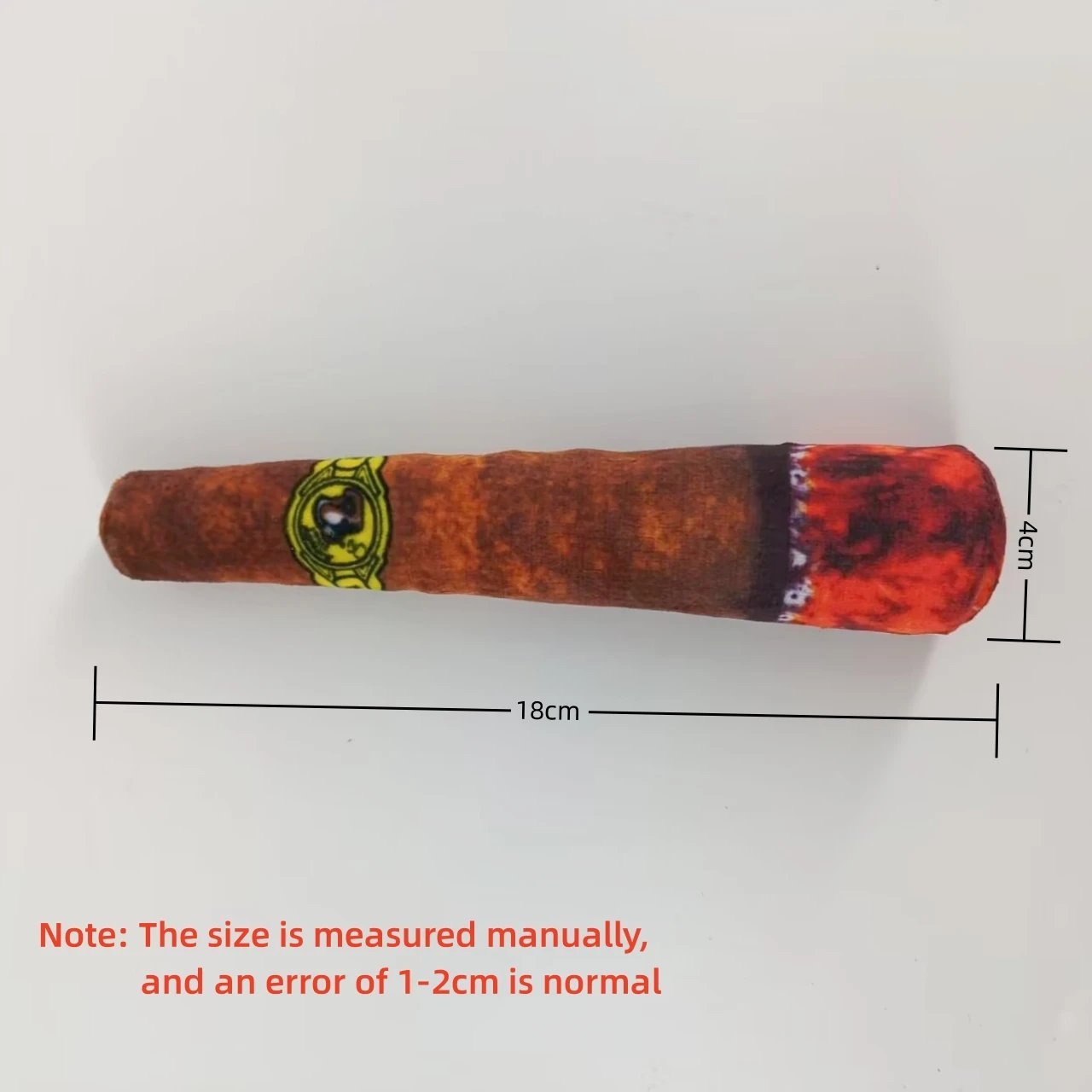 Small Orange(18cm) Stuffed Toy - Dog Joint Toys Funny Interactive Dog Cigar D...