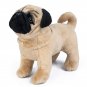 33cm Stuffed Toy - Lifelike Standing Pug Dog Plush Soft Stuffed Animals Doll ...