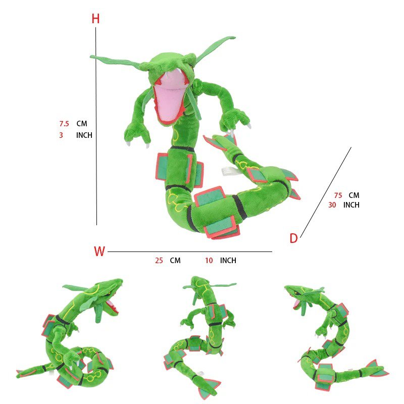 Rayquaza Stuffed Toy - Magikarp Pokemon Stuffed Plush Doll Soft Animal Hot To...