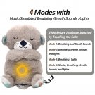 Grey Otter Stuffed Toy - Baby Breathing Bear Baby Soothing Otter Plush Doll T...