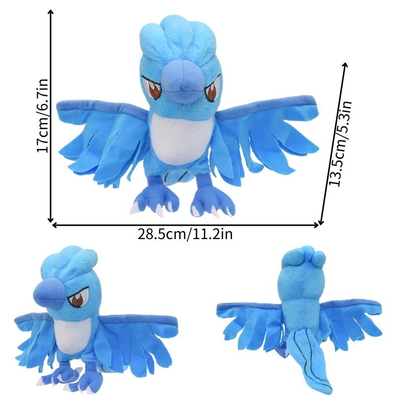 Articuno Stuffed Toy - Pokemon Mimikyu Riolu Mew Cubone Plush Toy Kawaii Furr...