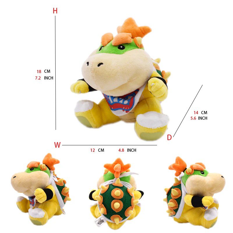 Bowser Jr 1 Stuffed Toy - Mario Plush Toys Fury Mario Bowser Koopa JR Ludwig ...