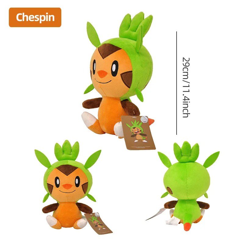 Chespin 29cm Stuffed Toy - Original Pokemon Pikachu Plush Stuffed Animal Toy ...