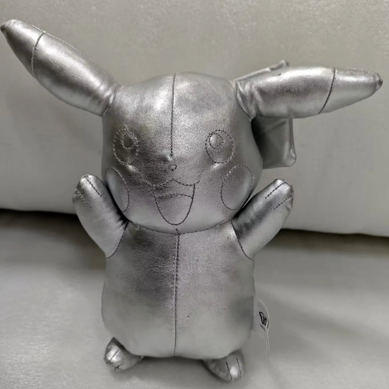 Grey Pikachu Stuffed Toy - Anime Pokemon Christmas Pikachu Figure Plush Doll ...