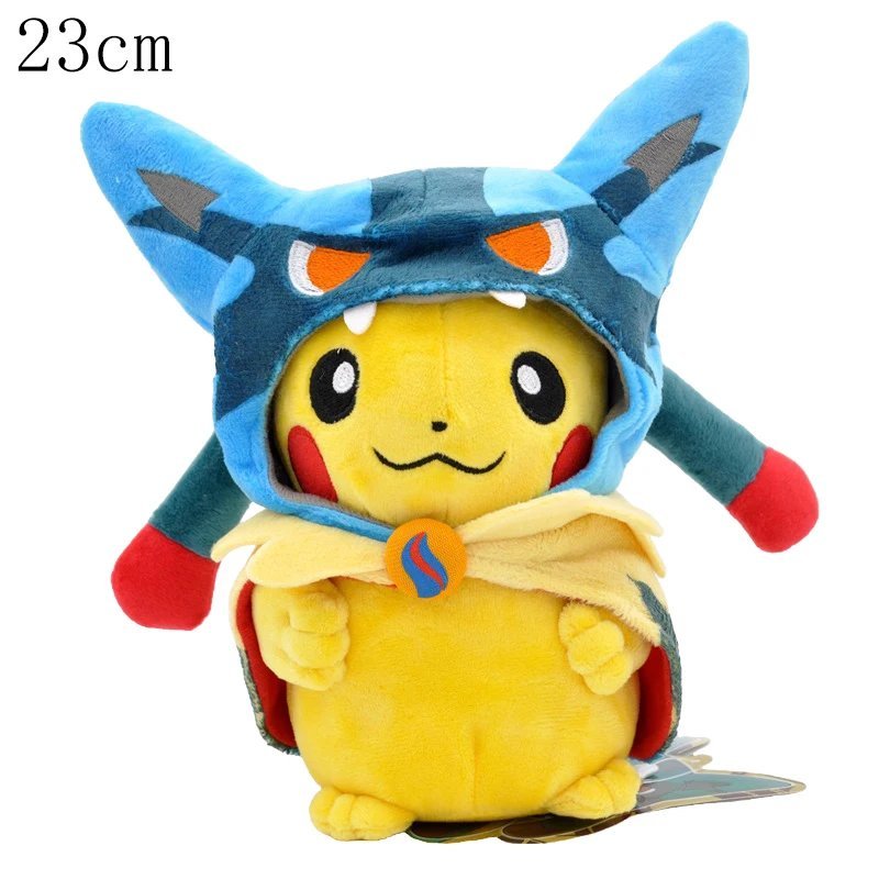 Lucario 23cm Stuffed Toy - Cosplay Pikachu Pokemon Plush Eevee Charizard Snor...