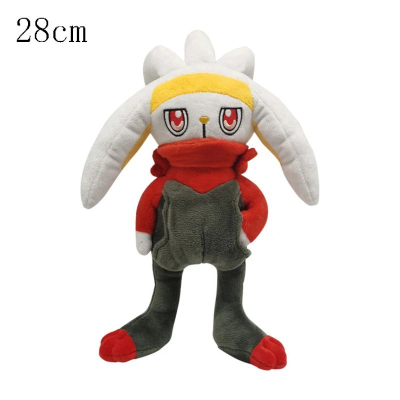 Raboot 28cm Stuffed Toy - Pokemon Plush Toy Gengar Pikachu Scorbunny Cinderac...