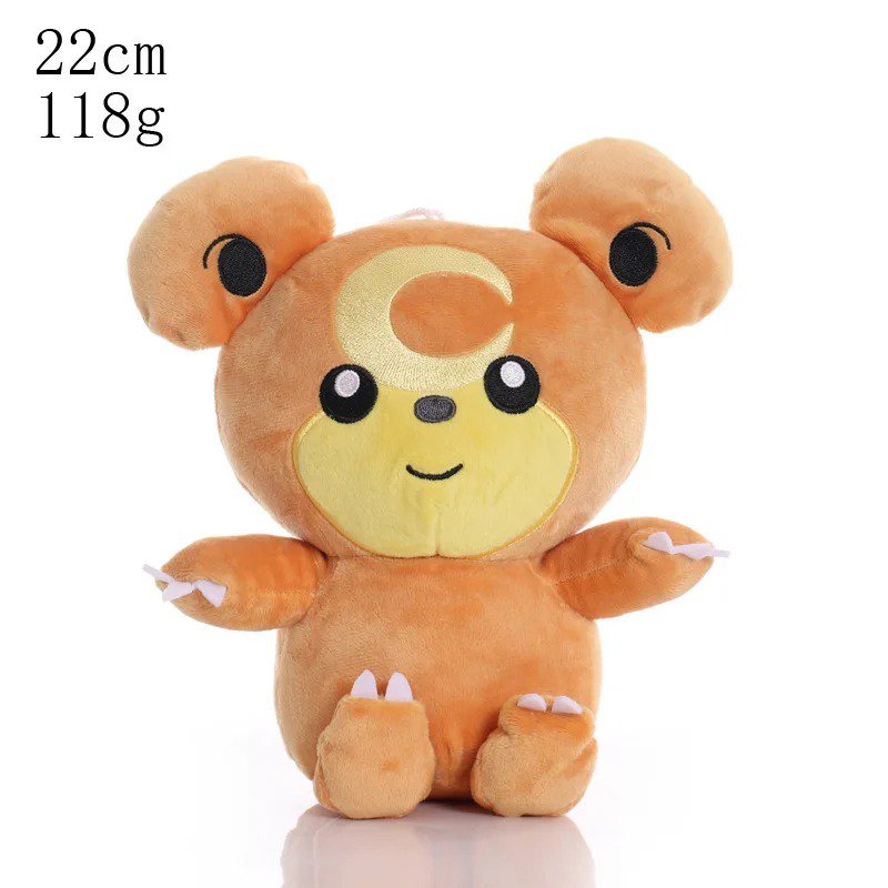 Teddiursa 22cm Stuffed Toy - Pokemon Pikachu Plush Nivy Stuffed Doll Tepig Em...