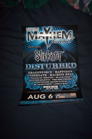 Slipknot Disturbed Tour Poster