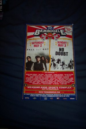 No Doubt Fall Out Boy Festival Poster