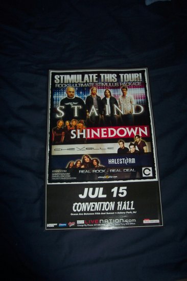 staind tour poster