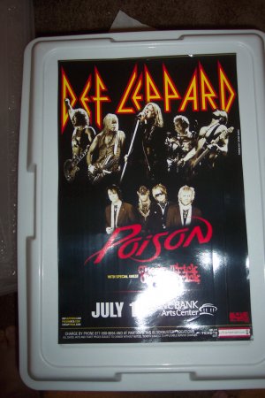 Def Leppard Poison Cheap Trick Concert Poster
