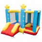 Inflatable Jumping Castle with Slide, include Air Blower, Star, Blue