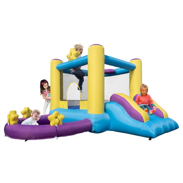 Inflatable Jumping Castle with Pool and Slide, include Air Blower, Water Pool