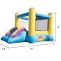 Inflatable Jumping Castle with Pool and Slide, include Air Blower, Water Pool