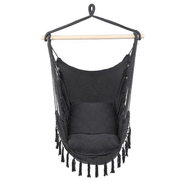 1.5*1.2m Tassel Plus Pillow Hanging Chair Gray