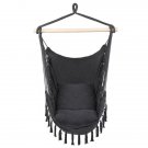 1.5*1.2m Tassel Plus Pillow Hanging Chair Gray