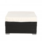 1pcs Rattan Ottoman Sofa