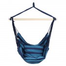 Hanging Rope,Cotton Rope Porch Chair，Blue Stripe
