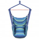 Hammock Chair with Pillows, Blue
