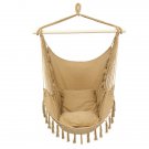 1.5*1.2m Hanging Tassel Hamock Chair, Coffee
