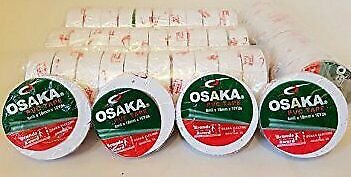 Osaka PVC Tape Roll Cricket Tennis White Packet 8 Mil x 18mm x 10yds Pack of 24