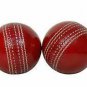 Leather Cricket Ball Red Color A Grade Hand Stitched Practice Cricket Hard Balls - Pack Of 9 Balls