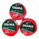 Osaka PVC Tape Roll Cricket Tennis Red Packet 8 Mil x 18mm x 10yds Pack of 24